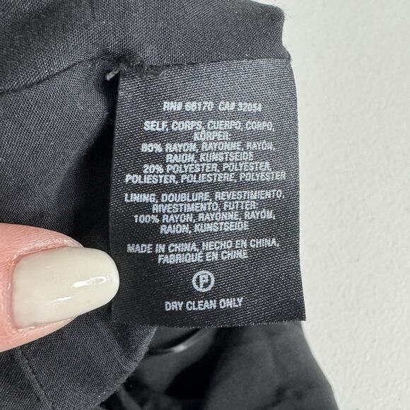 Ett:twa Anthropologie Floral Burnout Jumpsuit Womens Small Black Velvet Motif - Picture 14 of 15